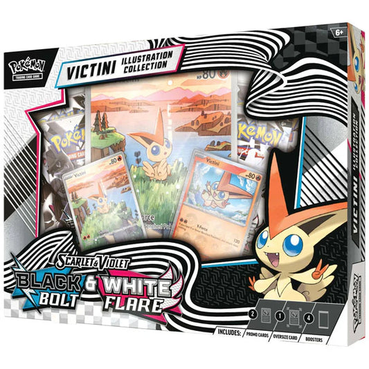 Pokémon TCG: SV10.5 Black Bolt & White Flare Victini Illustration Collection Box