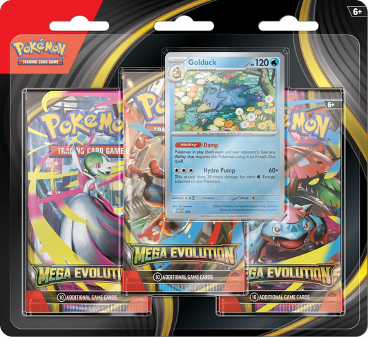 Pokémon TCG: Mega Evolution 3-Pack Blister Golduck