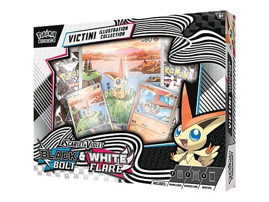 Pokémon TCG: SV10.5 Black Bolt & White Flare Victini Illustration Collection Box