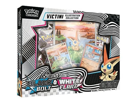 Pokémon TCG: SV10.5 Black Bolt & White Flare Victini Illustration Collection Box