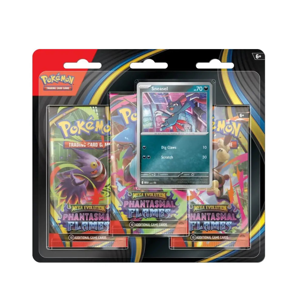 Pokémon TCG: Phantasmal Flames 3 Pack Blister Weavile/Sneasel
